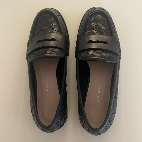 COPY - Offer Randal Black Leather Woven Loafers - Picture 1 of 2